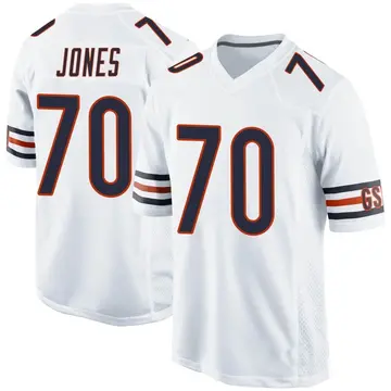 Top-selling Item] Chicago Bears Braxton Jones 70 White Vapor