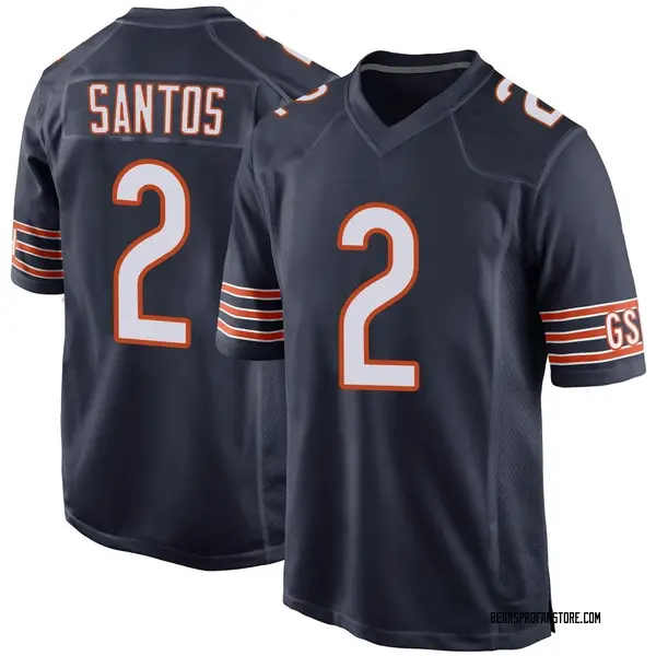 Men S Cairo Santos Chicago Bears Game Navy Team Color Jersey Bears Store