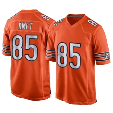 Cole Kmet Name & Number T-Shirt - Orange - Tshirtsedge