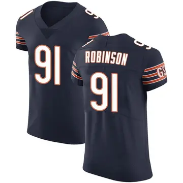 Top-selling Item] Chicago Bears Dominique Robinson 91 White Vapor Limited  3D Unisex Jersey