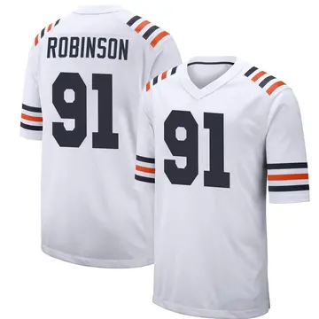 Top-selling Item] Chicago Bears Dominique Robinson 91 White Vapor Limited  3D Unisex Jersey