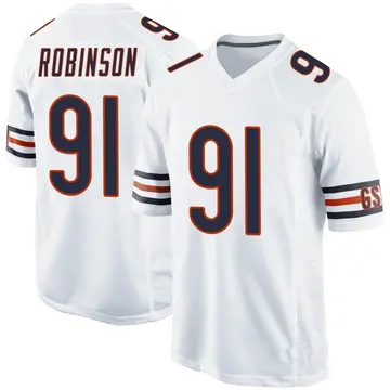 Top-selling Item] Chicago Bears Dominique Robinson 91 White Vapor Limited  3D Unisex Jersey