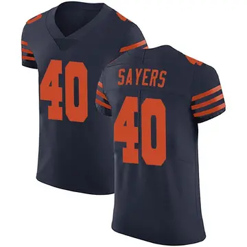 Men's Gale Sayers Chicago Bears Elite Navy Blue Alternate Vapor Untouchable Jersey