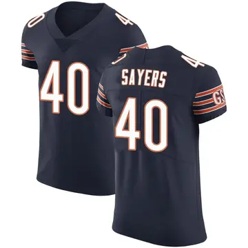 Men's Gale Sayers Chicago Bears Elite Navy Team Color Vapor Untouchable Jersey