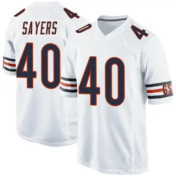 Men's Gale Sayers Chicago Bears Game White Jersey