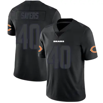 Men's Gale Sayers Chicago Bears Limited Black Impact Jersey