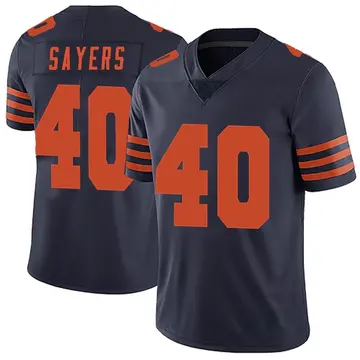 Men's Gale Sayers Chicago Bears Limited Navy Blue Alternate Vapor Untouchable Jersey