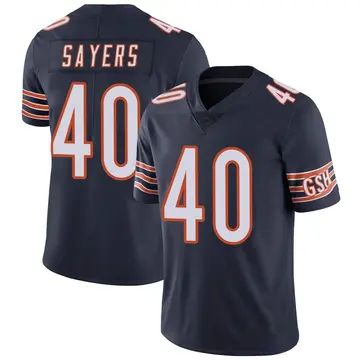 Men's Gale Sayers Chicago Bears Limited Navy Team Color Vapor Untouchable Jersey