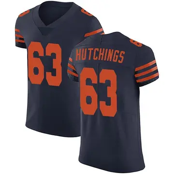 Men's Jaylon Hutchings Chicago Bears Elite Navy Blue Alternate Vapor Untouchable Jersey