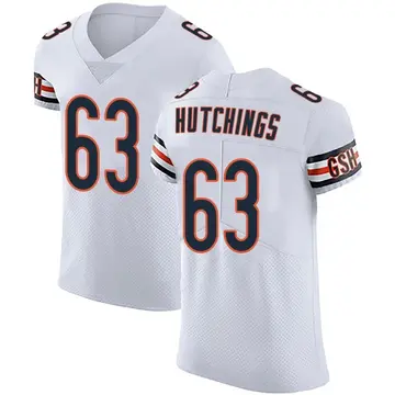 Men's Jaylon Hutchings Chicago Bears Elite White Vapor Untouchable Jersey