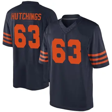 Men's Jaylon Hutchings Chicago Bears Game Navy Blue Alternate Jersey