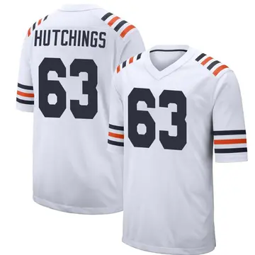 Men's Jaylon Hutchings Chicago Bears Game White Alternate Classic Jersey