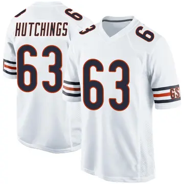 Men's Jaylon Hutchings Chicago Bears Game White Jersey