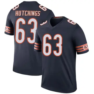 Men's Jaylon Hutchings Chicago Bears Legend Navy Color Rush Jersey