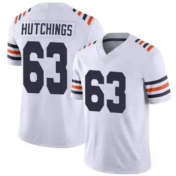 Men's Jaylon Hutchings Chicago Bears Limited White Alternate Classic Vapor Jersey