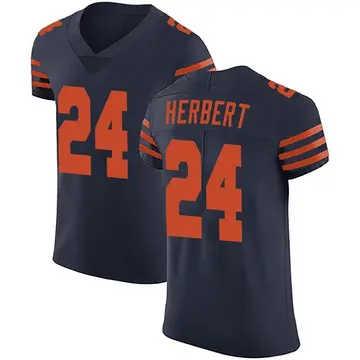 Men's Nike Khalil Herbert Navy Chicago Bears Game Jersey Size: 4XL