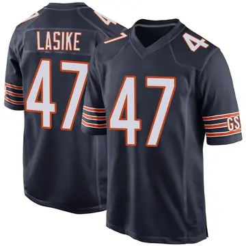 Men's Paul Lasike Chicago Bears Game Navy Team Color Jersey