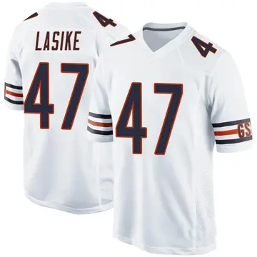 Men's Paul Lasike Chicago Bears Game White Jersey