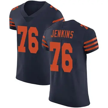 Men's Nike Teven Jenkins Navy Chicago Bears Game Jersey Size: 4XL