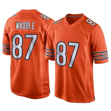 Elite Men's Tom Waddle Navy Blue Home Jersey - #87 Football Chicago Bears  Vapor Untouchable