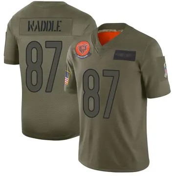 Elite Men's Tom Waddle Navy Blue Home Jersey - #87 Football Chicago Bears  Vapor Untouchable