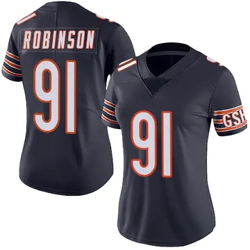 Top-selling Item] Chicago Bears Dominique Robinson 91 White Vapor Limited  3D Unisex Jersey