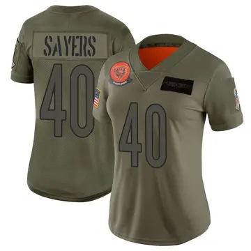 Women's Gale Sayers Chicago Bears Limited Camo 2019 Salute to Service Jersey