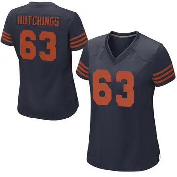 Women's Jaylon Hutchings Chicago Bears Game Navy Blue Alternate Jersey