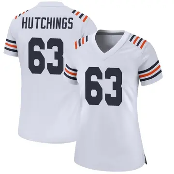 Women's Jaylon Hutchings Chicago Bears Game White Alternate Classic Jersey