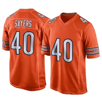 Youth Gale Sayers Chicago Bears Game Orange Alternate Jersey