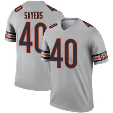 Youth Gale Sayers Chicago Bears Legend Inverted Silver Jersey