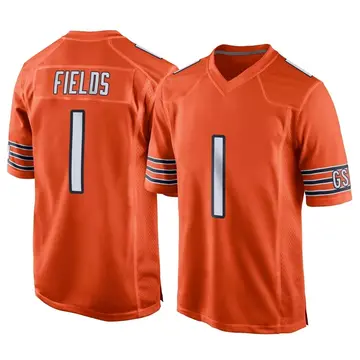 Justin Fields Chicago Bears Nike Orange Alternate Game Jersey – Lista's  Locker Room